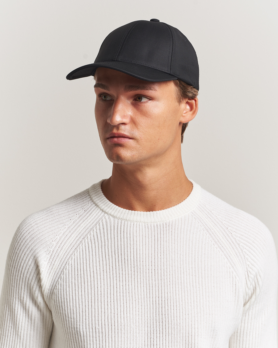 Herre | Hatte & kasketter | Varsity Headwear | Wool Tech Baseball Cap Black