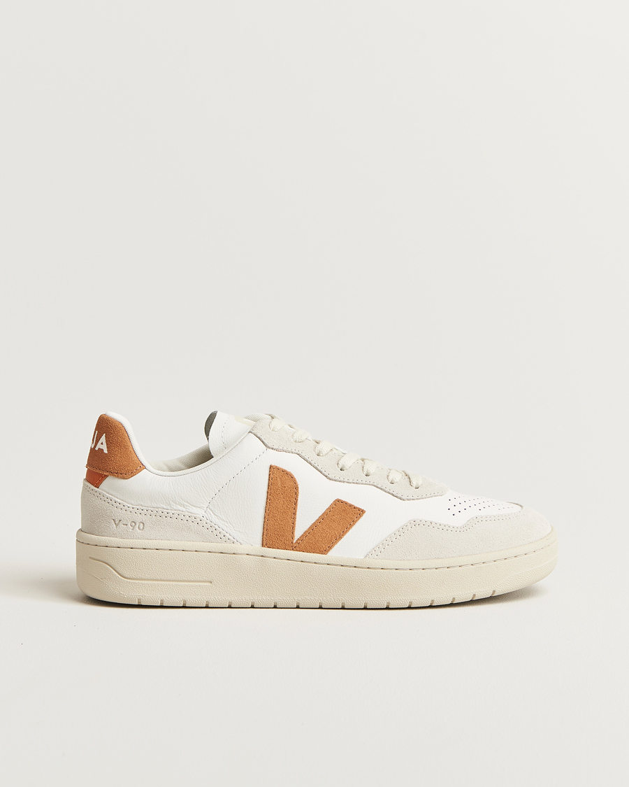 Herre | Sneakers | Veja | V-90 Sneaker Extra White/Umber