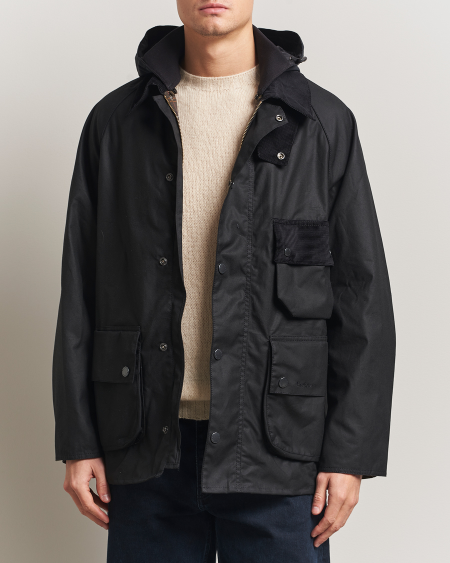 Herre | Jakker | Barbour Heritage | Modified Solway Wax Jacket Black