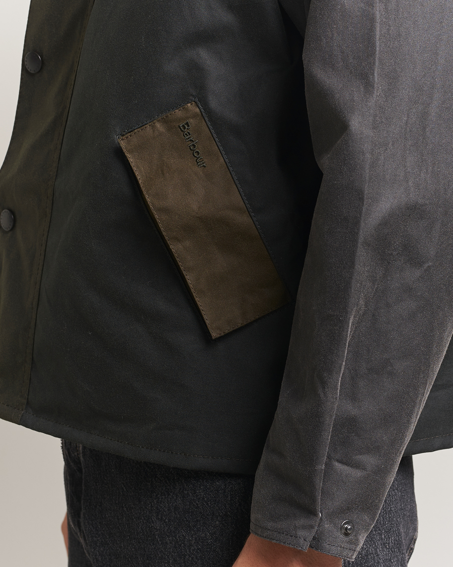 Herre | Jakker | Barbour Heritage | Patchwork Transport Wax Jacket Sage Multi
