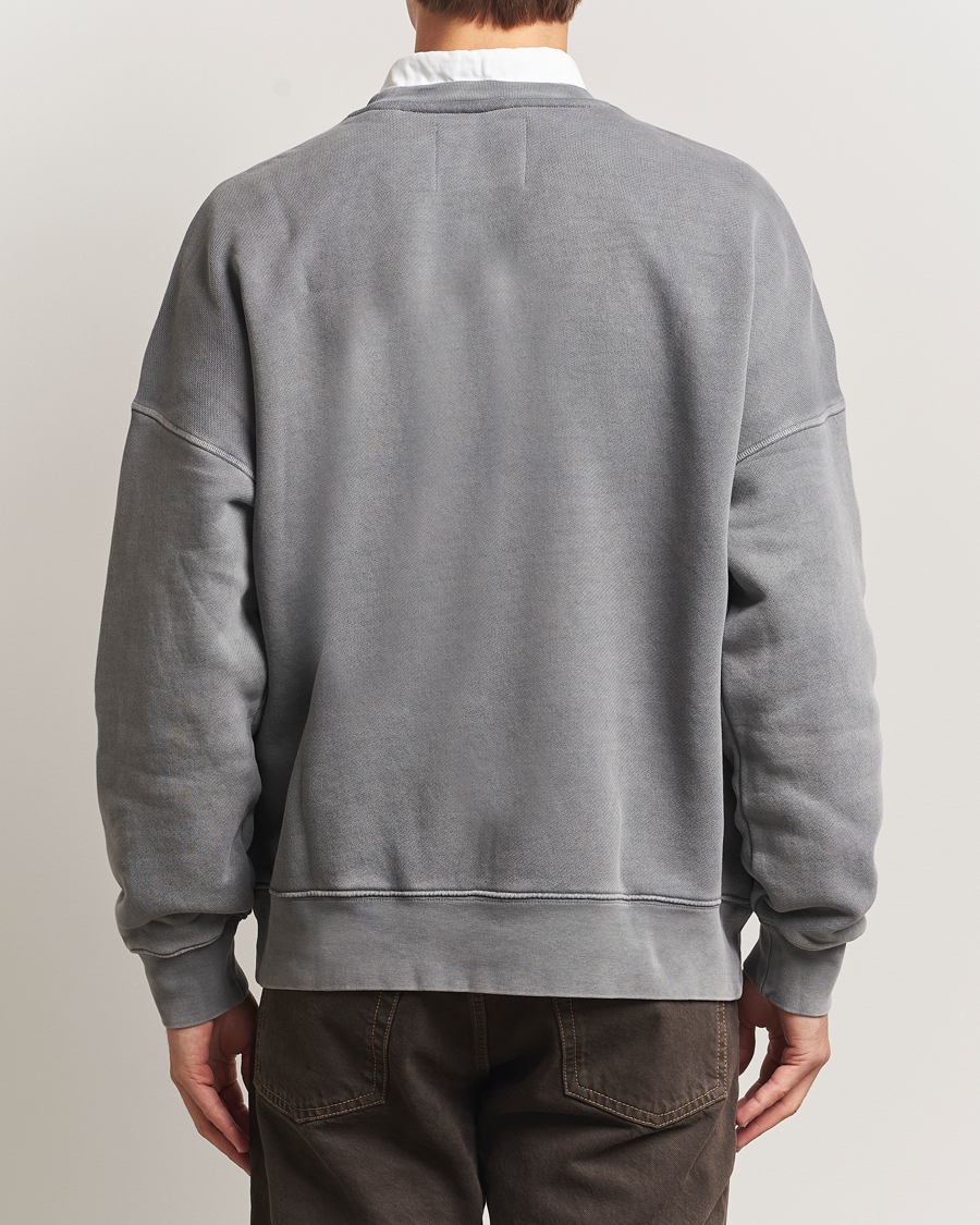 Herre | Trøjer | GANT 240 Mulberry Street | Vintage Graphic Crew Neck Sweatshirts Steel Grey