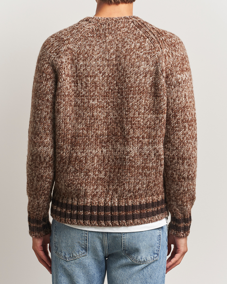 Herre | Trøjer | GANT 240 Mulberry Street | Wool Heavy Knitted Sweater Light Brown Melange