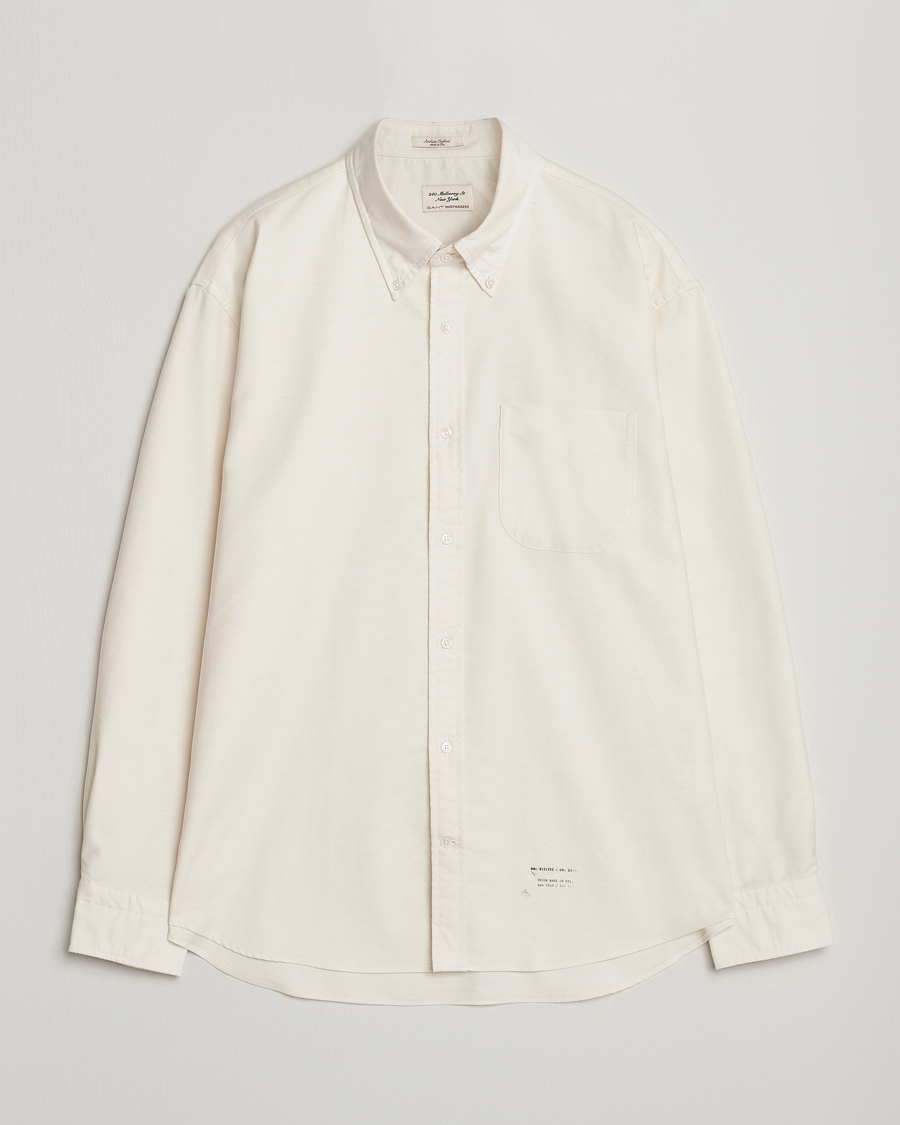 Herre | Skjorter | GANT 240 Mulberry Street | Relaxed Fit US Oxford Shirt Cream
