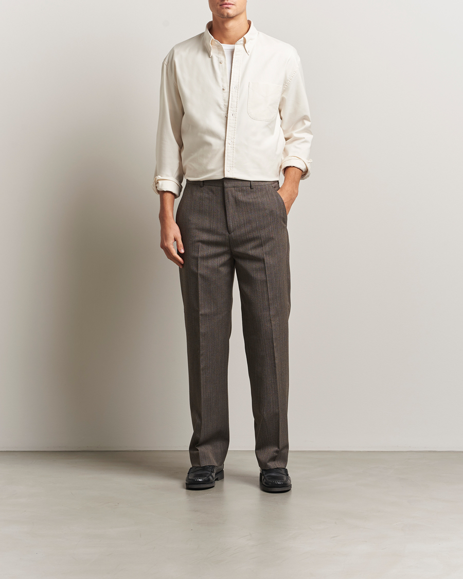 Herre | Skjorter | GANT 240 Mulberry Street | Relaxed Fit US Oxford Shirt Cream