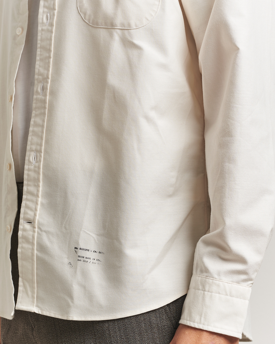 Herre | Skjorter | GANT 240 Mulberry Street | Relaxed Fit US Oxford Shirt Cream