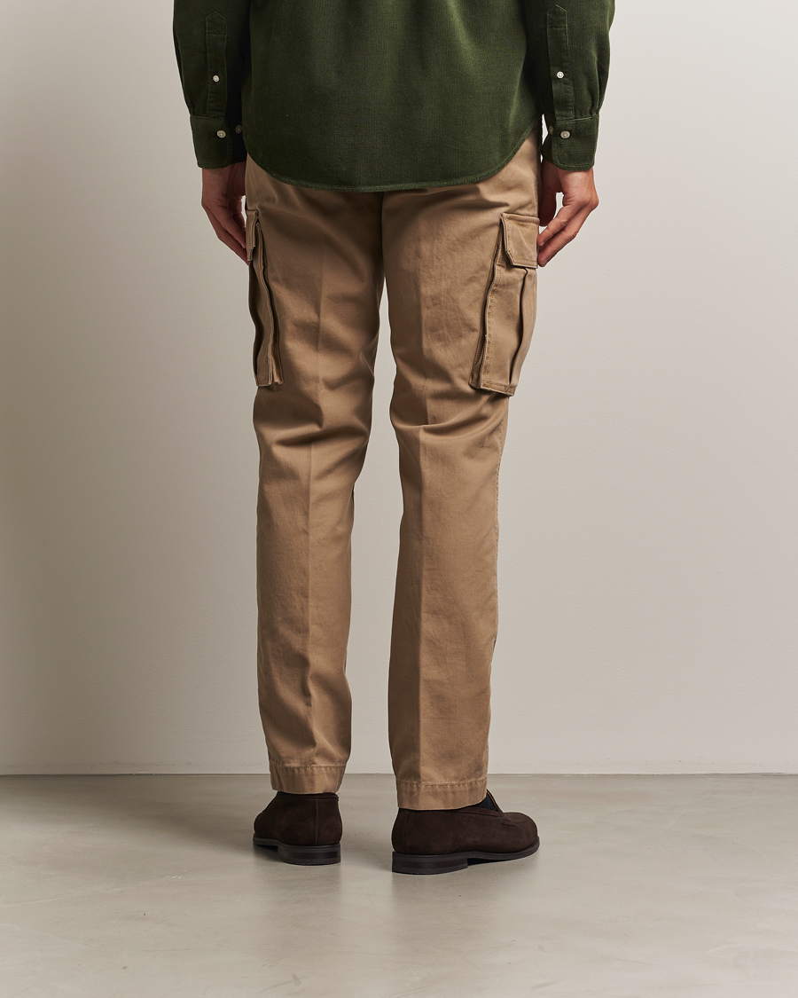 Herre | Bukser | Gant | Regular Fit Cotton Twill Cargo Pants Light Taupe