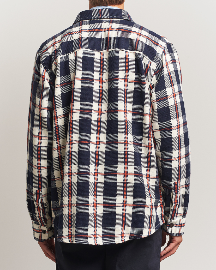 Herre | Skjorter | Gant | Heavy Twill Checked Overshirt Evening Blue