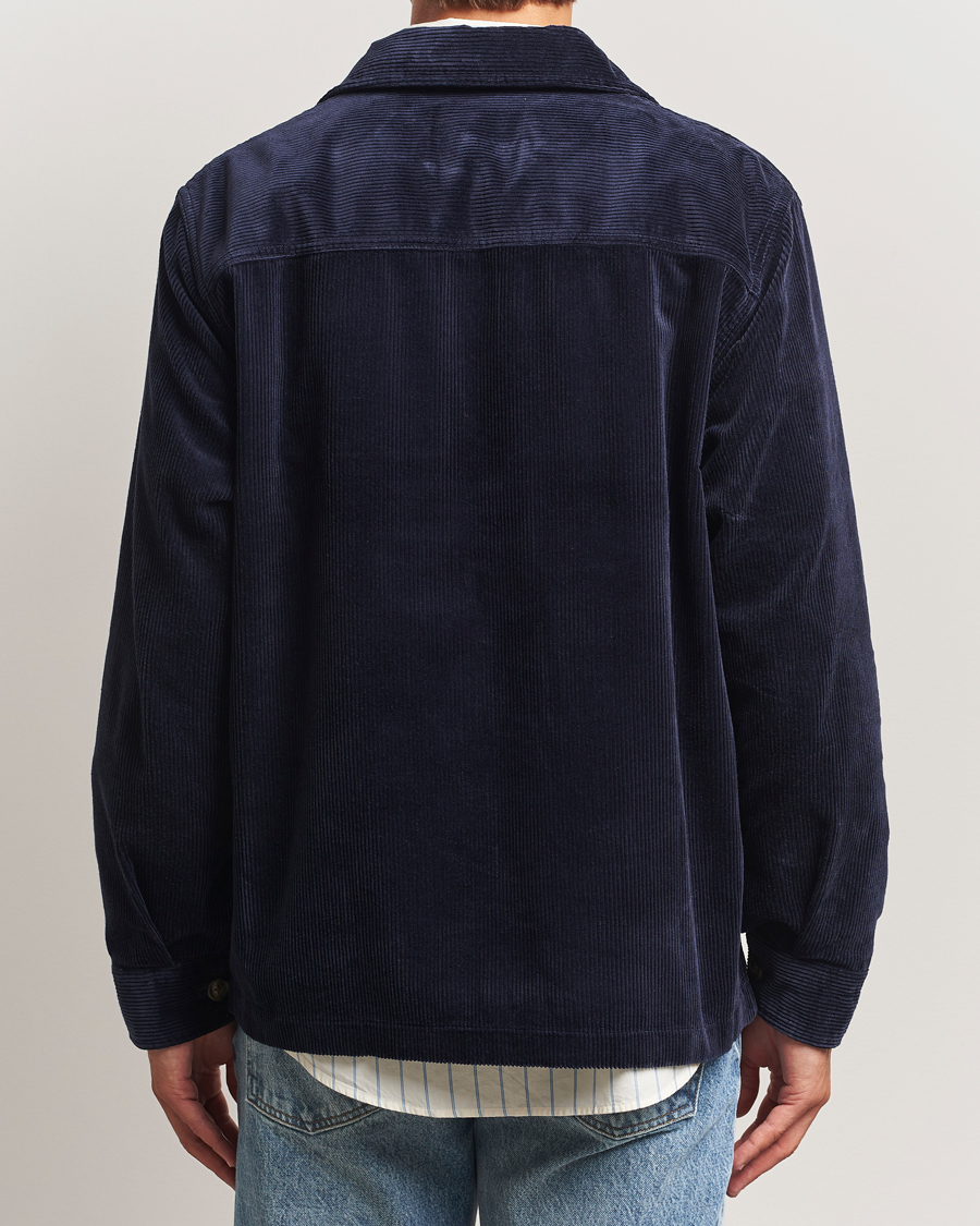 Herre | Skjorter | GANT | Regular Fit Corduroy Overshirt Evening Blue