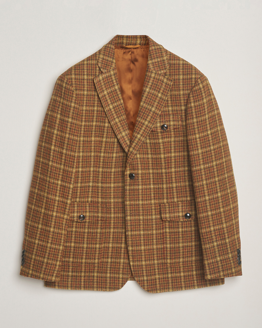 Herre | Blazere & jakker | Gant | Checked Tweed Blazer Peanut Butter