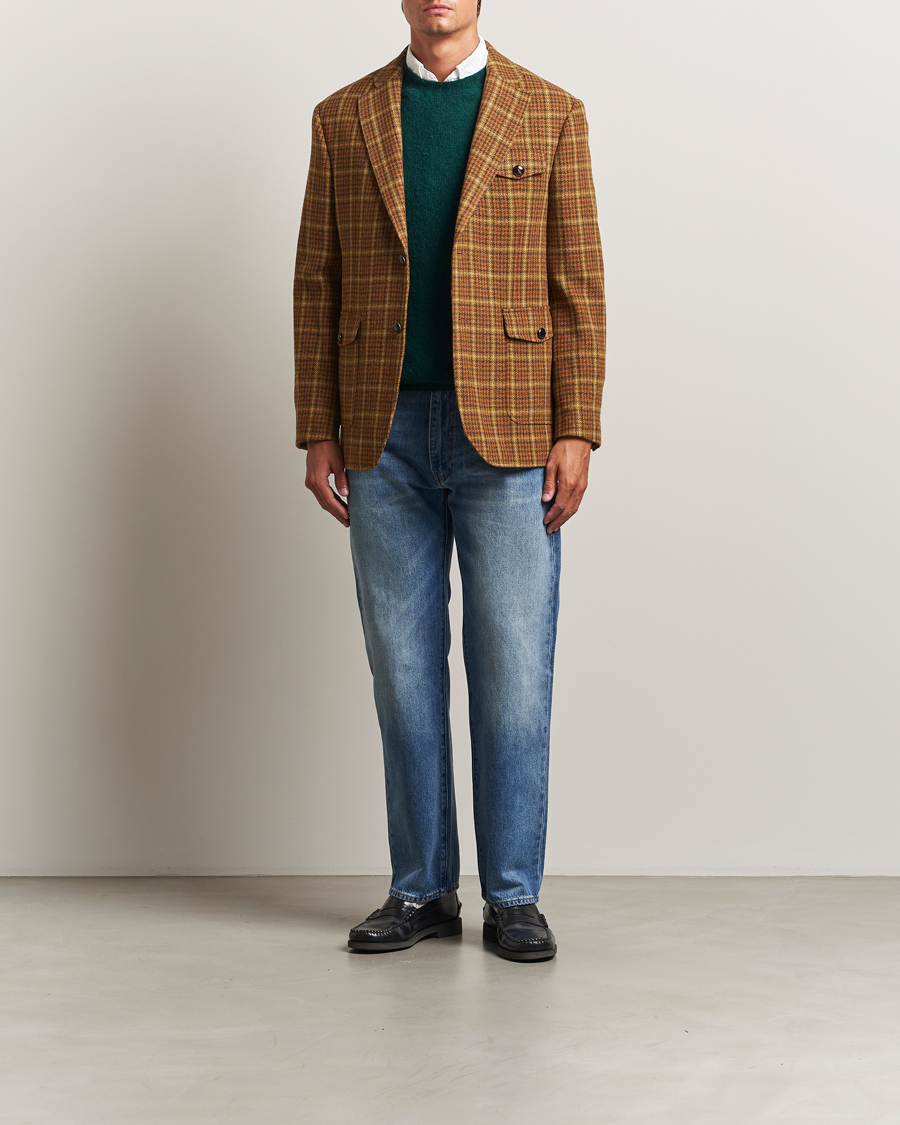 Herre | Blazere & jakker | Gant | Checked Tweed Blazer Peanut Butter