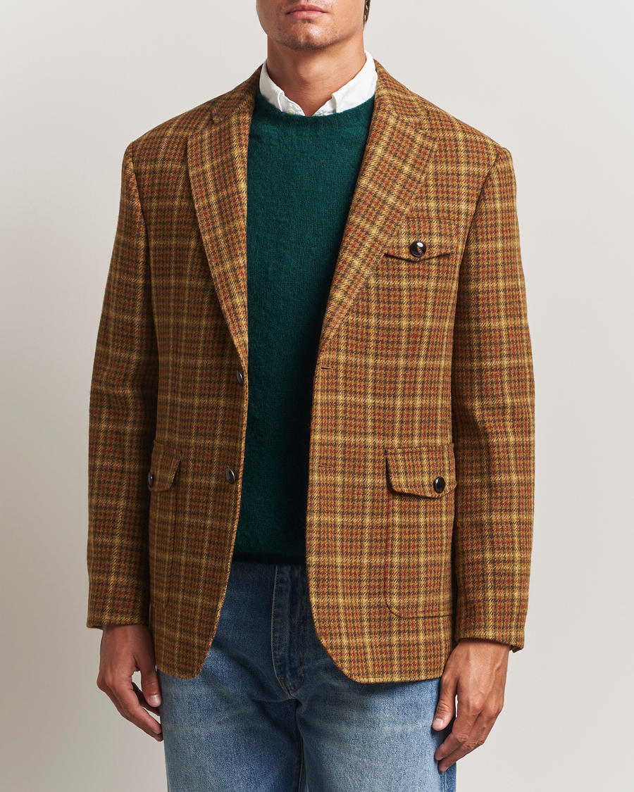 Herre | Blazere & jakker | Gant | Checked Tweed Blazer Peanut Butter
