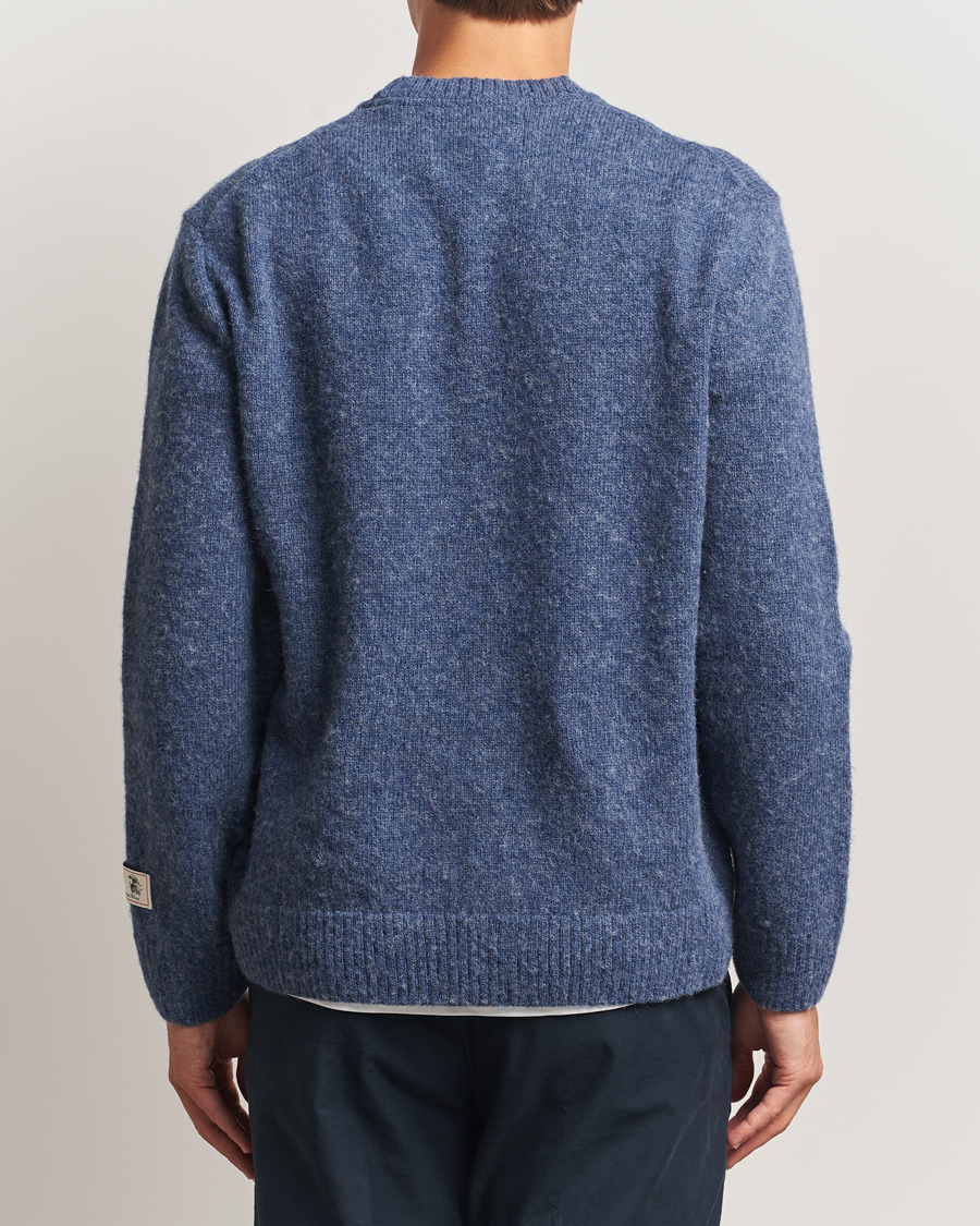 Herre | Trøjer | GANT | Scottish Wool Knitted Crew Neck Sweater Marine Melange