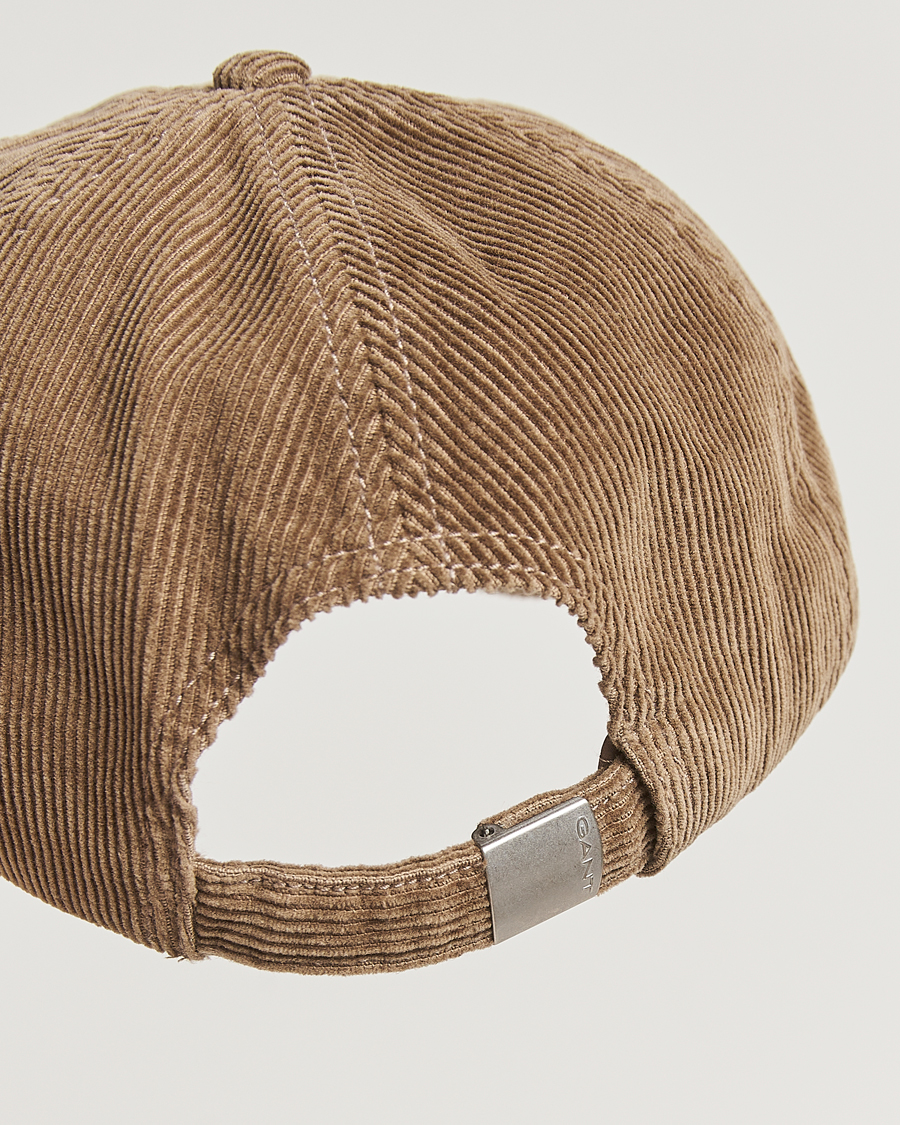 Herre | Hatte & kasketter | GANT | Graphic Embroidered Washed Cord Cap Taupe Beige