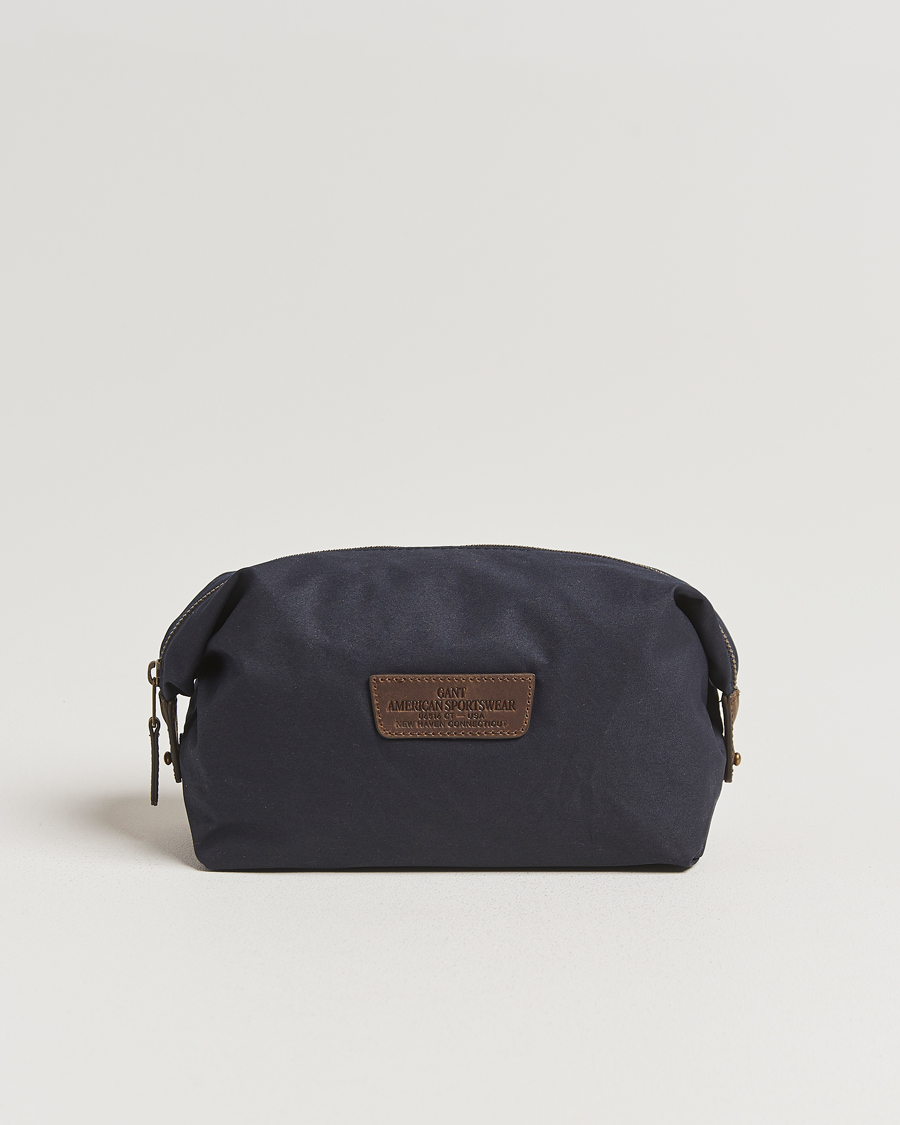 Herre | Tasker | GANT | Waxed Cotton Washbag Evening Blue