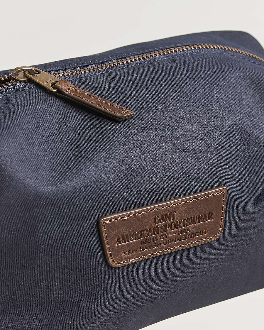 Herre | Tasker | GANT | Waxed Cotton Washbag Evening Blue