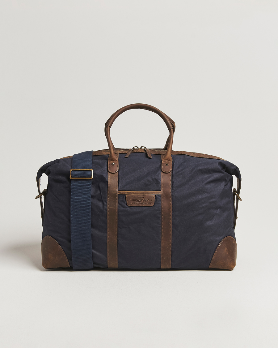 Herre | Tasker | GANT | Waxed Cotton Duffle Bag Evening Blue