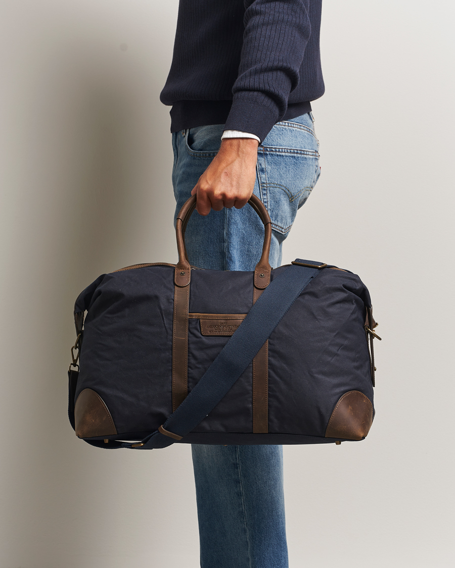Herre | Tasker | GANT | Waxed Cotton Duffle Bag Evening Blue