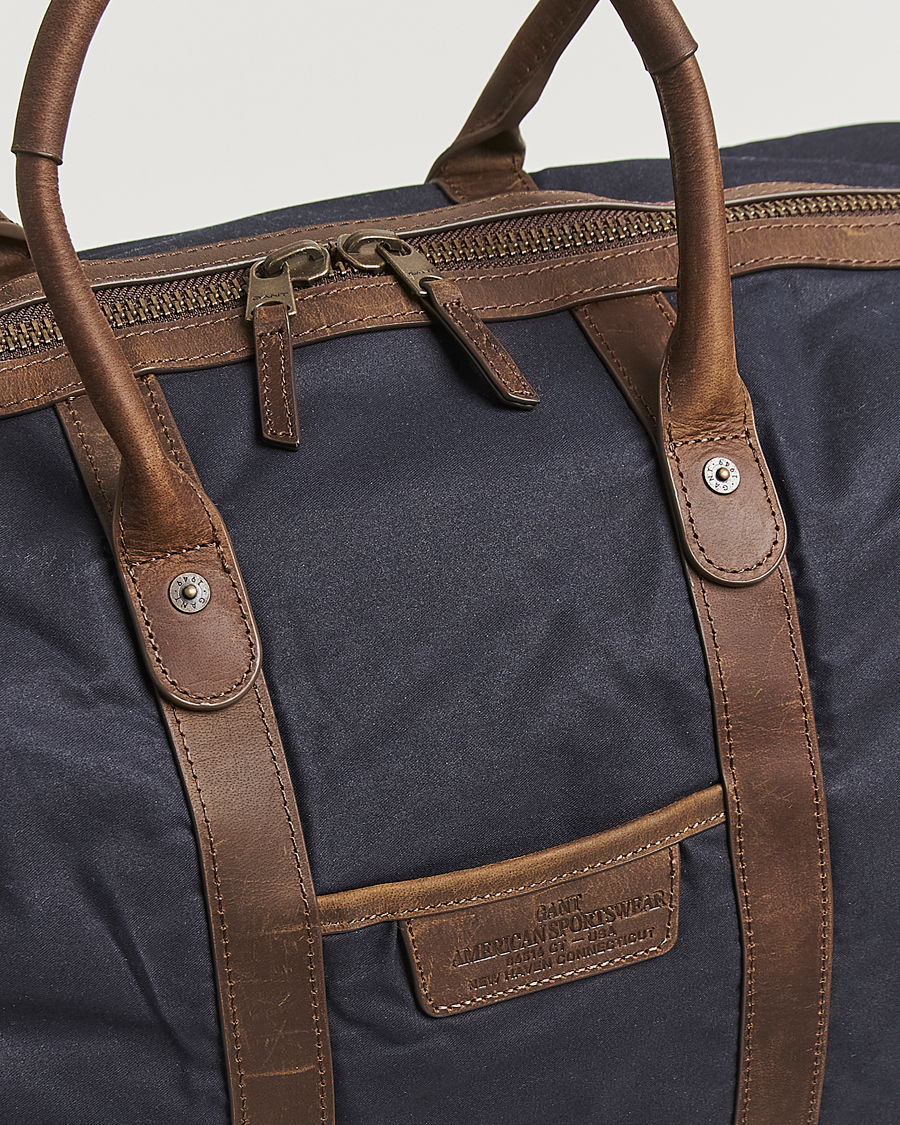 Herre | Tasker | GANT | Waxed Cotton Duffle Bag Evening Blue