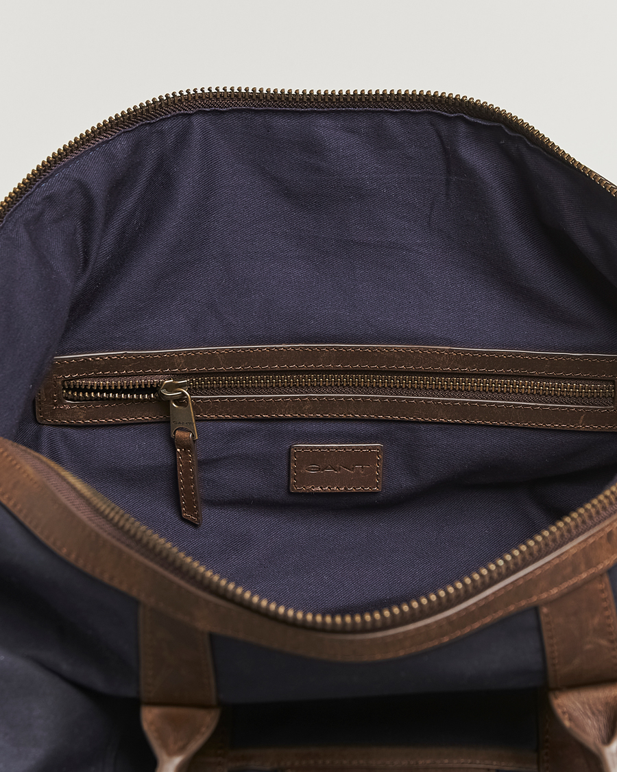 Herre | Tasker | GANT | Waxed Cotton Duffle Bag Evening Blue