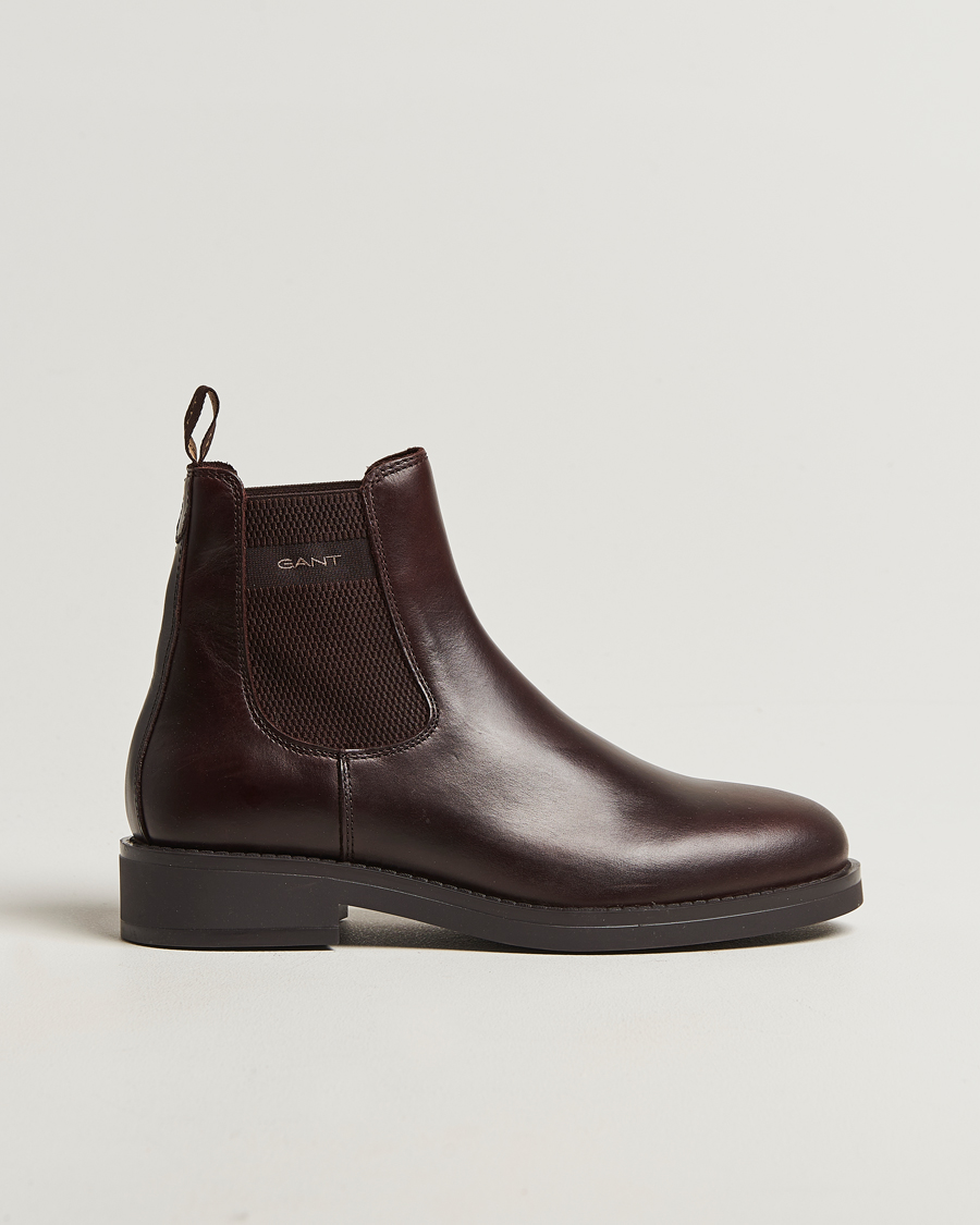Herre | Støvler | GANT | Prepdale Leather Chelsea Boot Dark Brown
