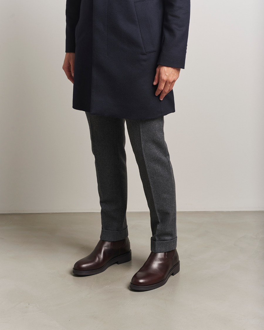 Herre | Støvler | GANT | Prepdale Leather Chelsea Boot Dark Brown