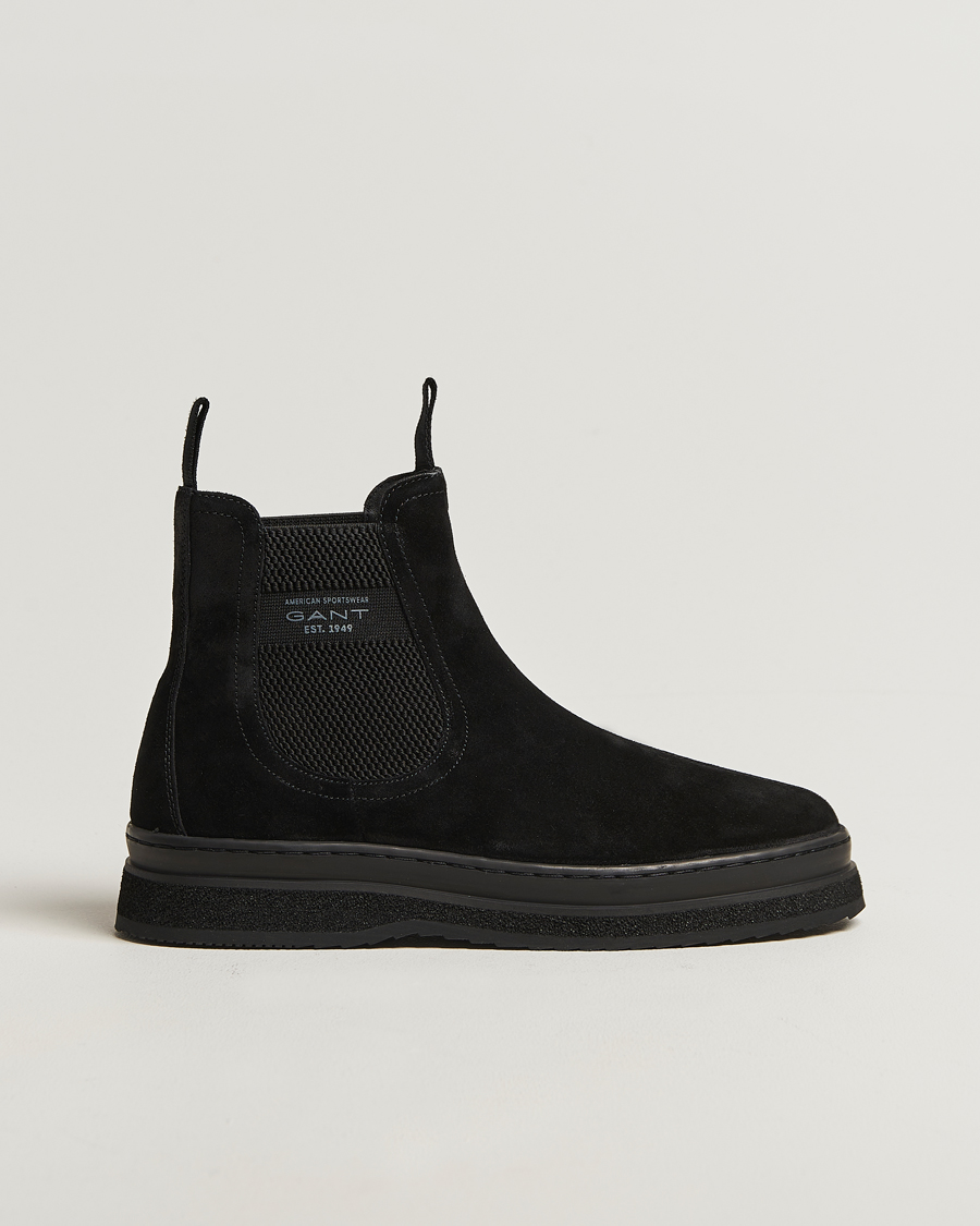 Herre | Støvler | GANT | Blistown Shearling Suede Chelsea Boot Black