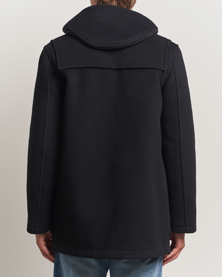 Herre | Jakker | Gloverall | Mid Length Duffle Coat Black/Royal Stewart