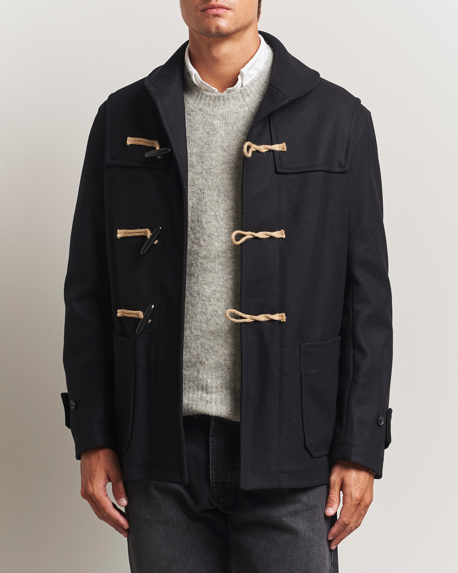 Herre | Jakker | Gloverall | Shawl Collar Duffle Jacket Black
