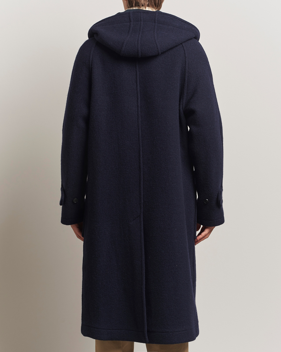 Herre | Jakker | Gloverall | Raglan Wool Coat Navy