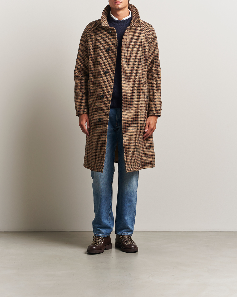 Herre | Jakker | Gloverall | Harris Tweed Mac Coat Brown