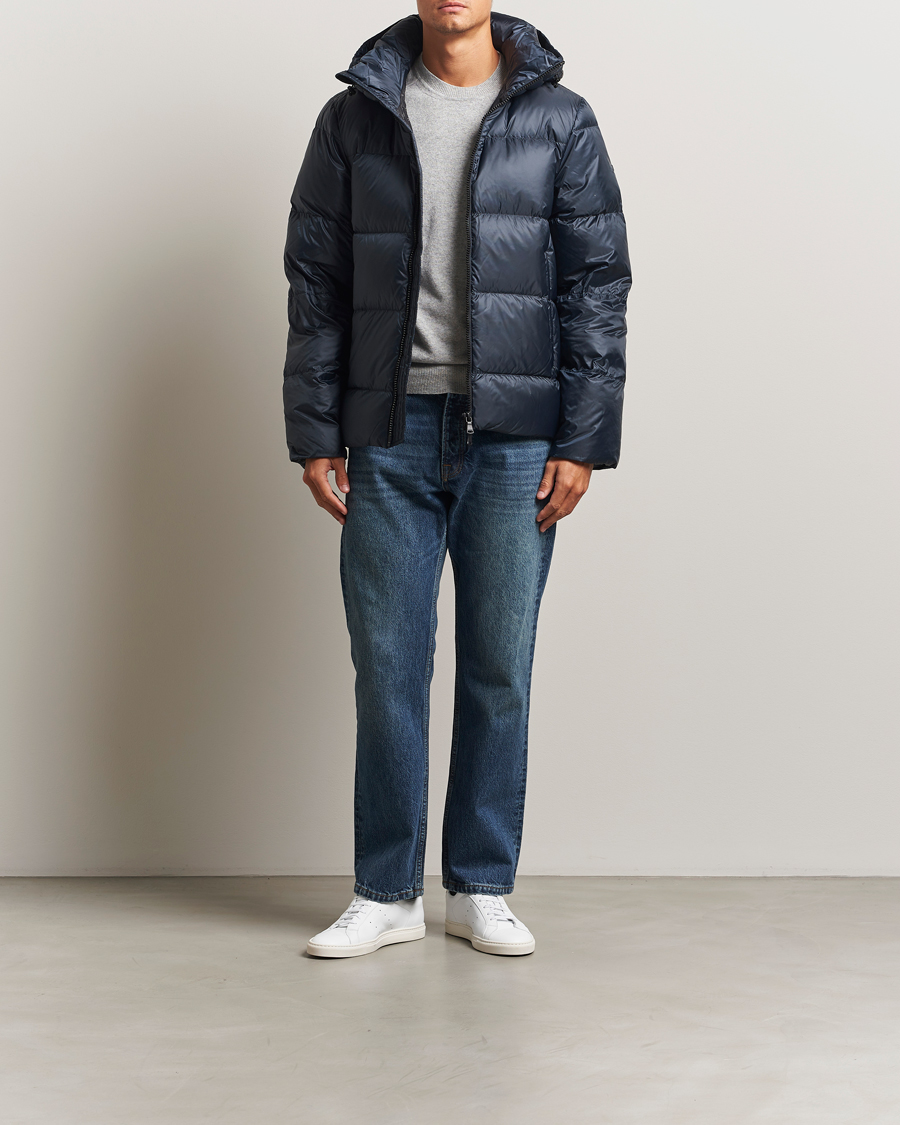 Herre | Jakker | J.Lindeberg | Daryl Down Hooded Jacket Navy