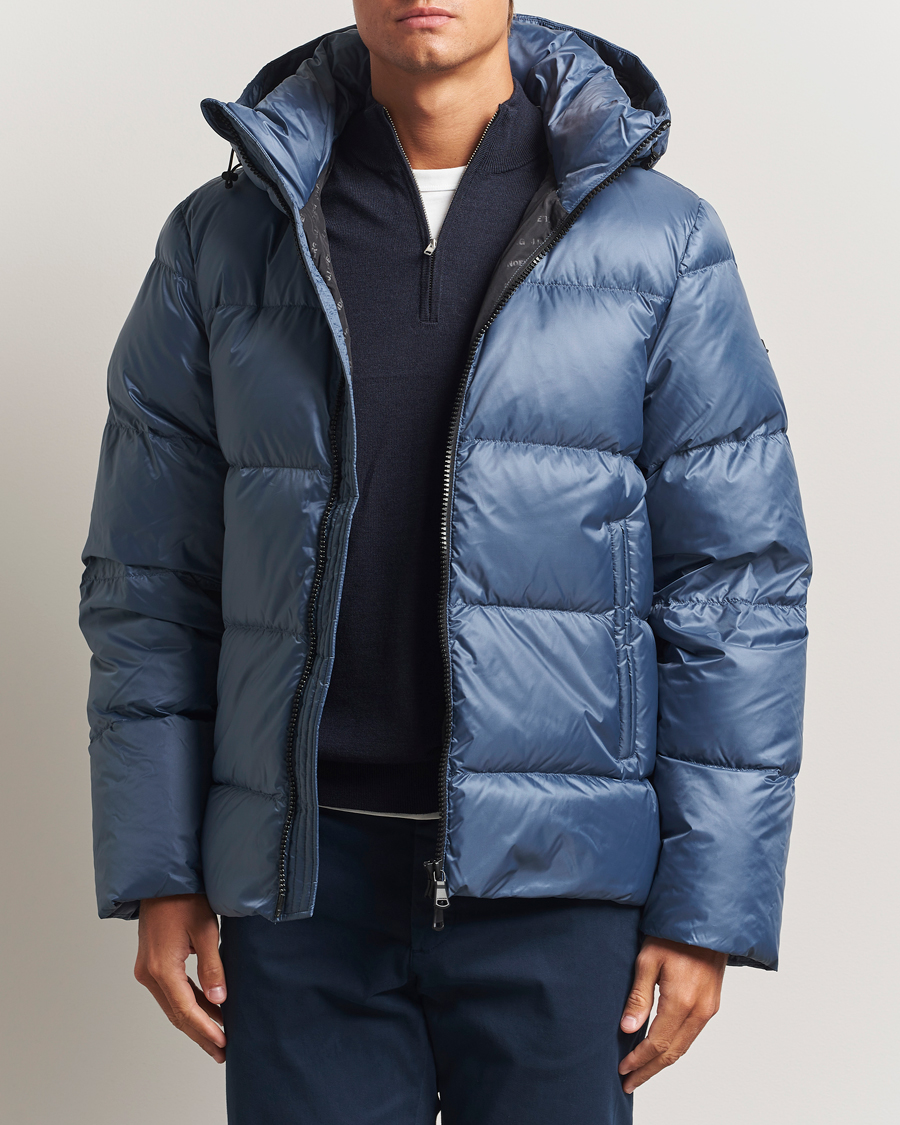 Herre | Jakker | J.Lindeberg | Daryl Down Hooded Jacket Vintage Indigo