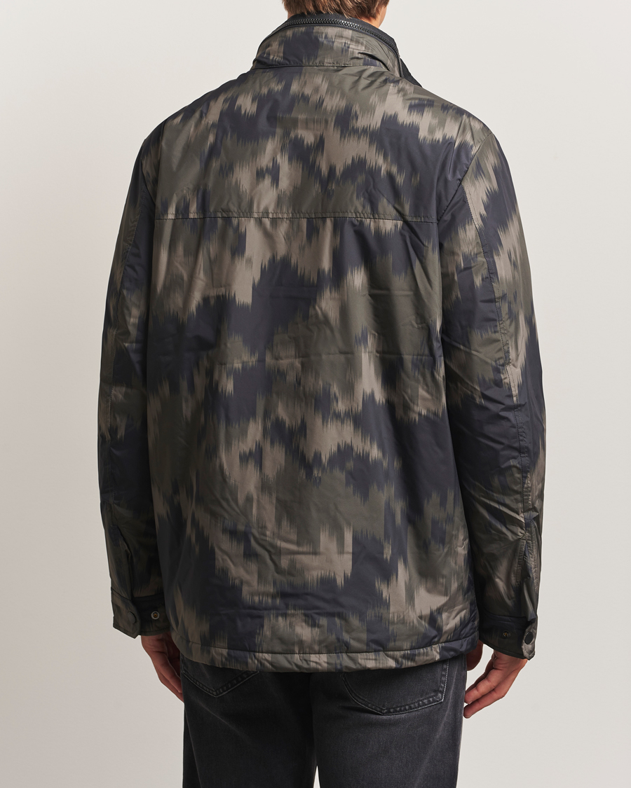 Herre | Jakker | J.Lindeberg | Aiden 2L Padded Printed Field Jacket Wrap Forest