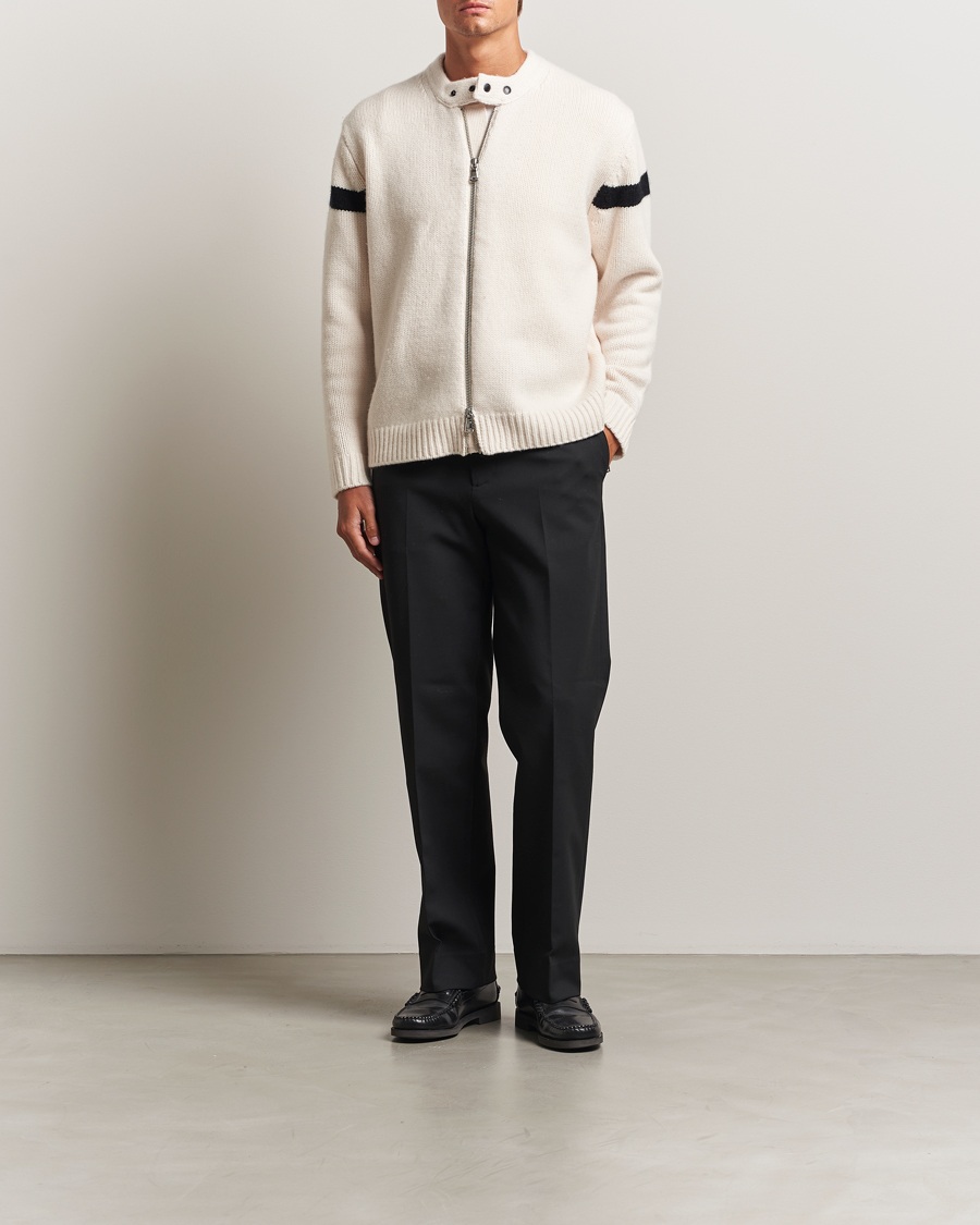 Herre | Trøjer | J.Lindeberg | Kessler Biker Wool Full Zip Moonbeam