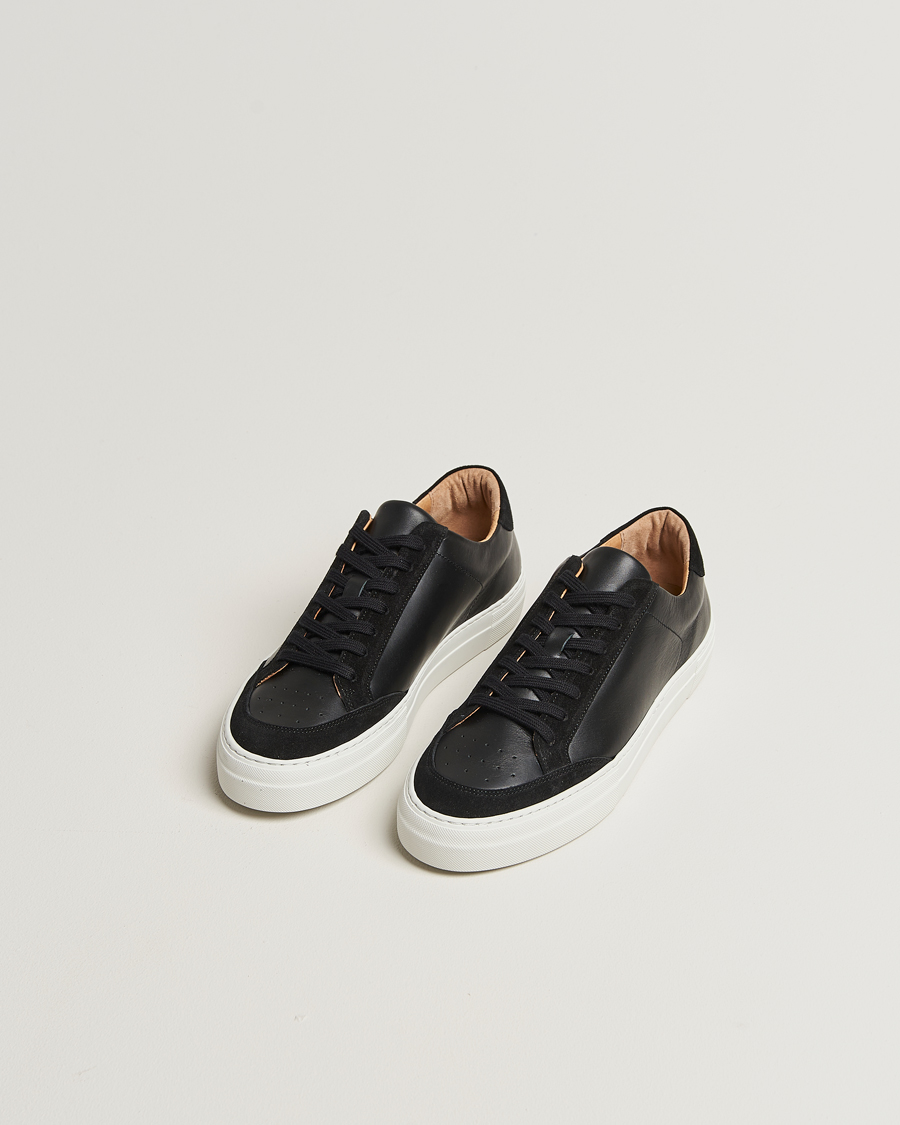 Herre | Sneakers | J.Lindeberg | Art Signature Leather/Suede Sneaker Black