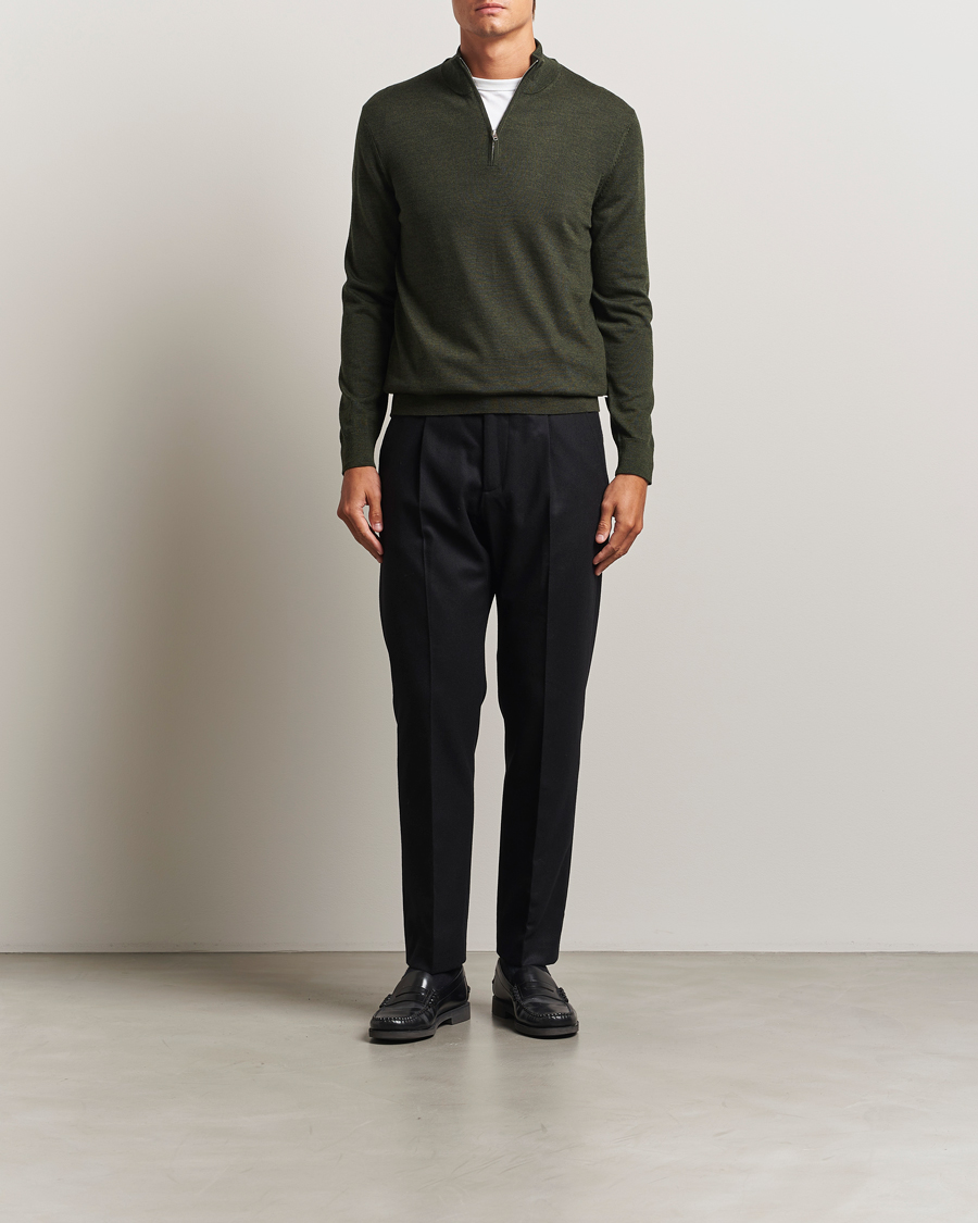 Herre | Trøjer | NN07 | Sergio Merino Half Zip Dark Army