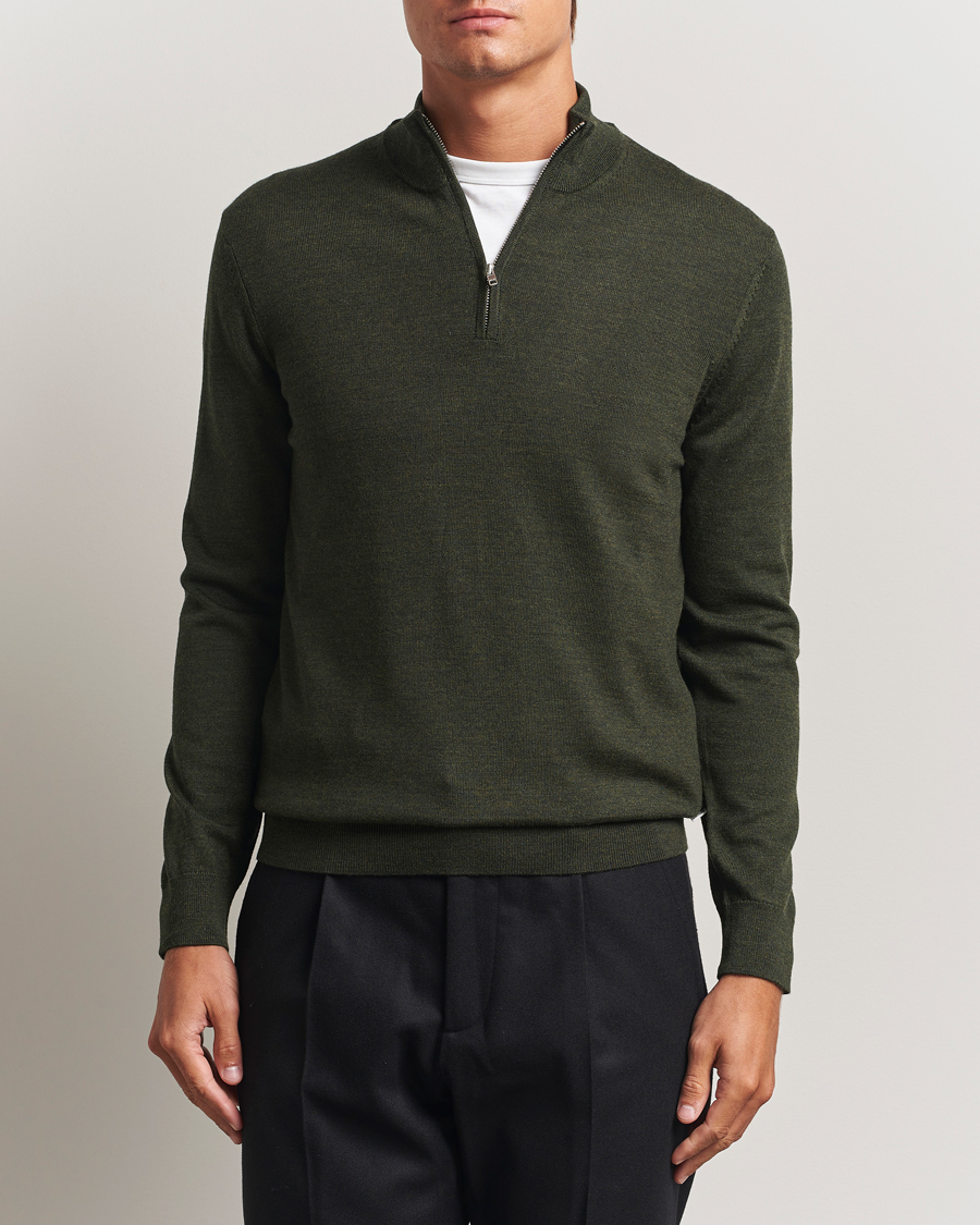Herre | Trøjer | NN07 | Sergio Merino Half Zip Dark Army