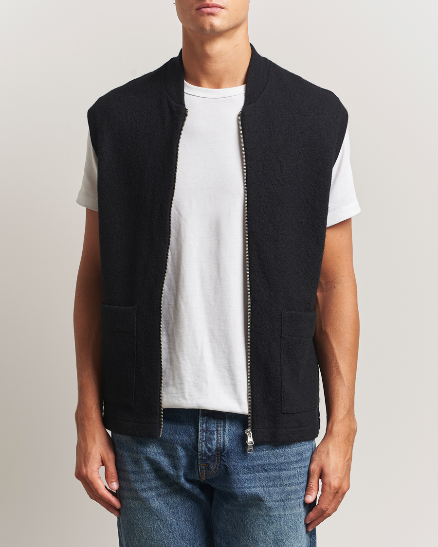 Herre | Trøjer | NN07 | Boiled Wool Vest Black