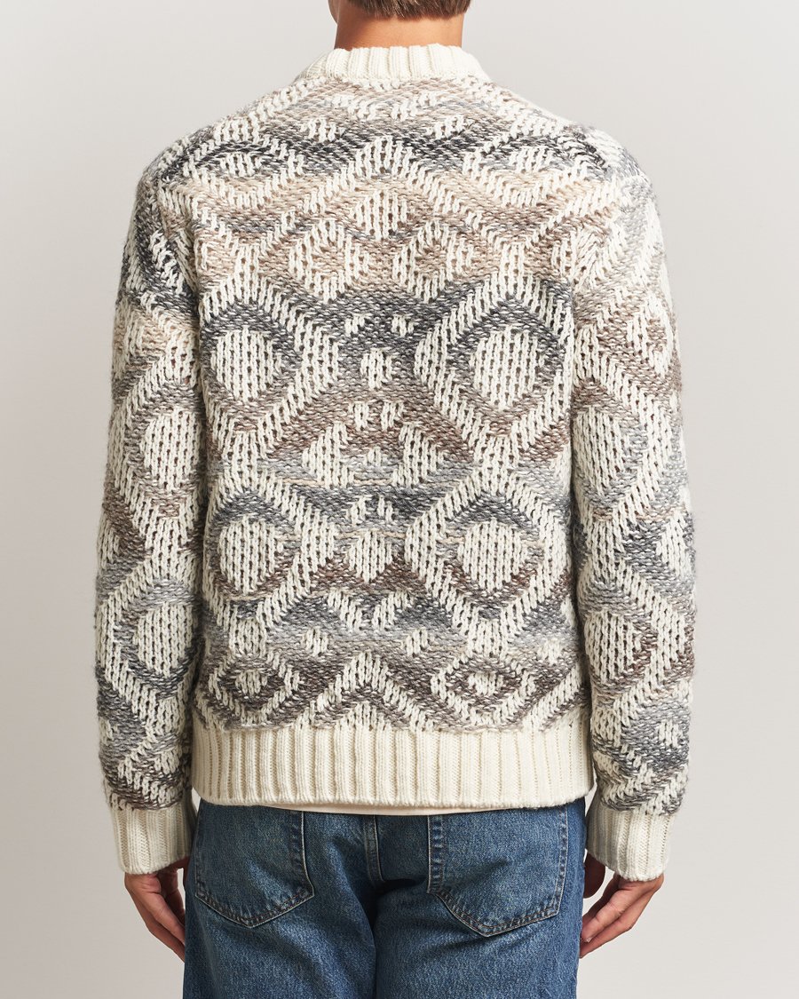 Herre | Trøjer | NN07 | Brady Heavy Knitted Sweater Ivory Multi