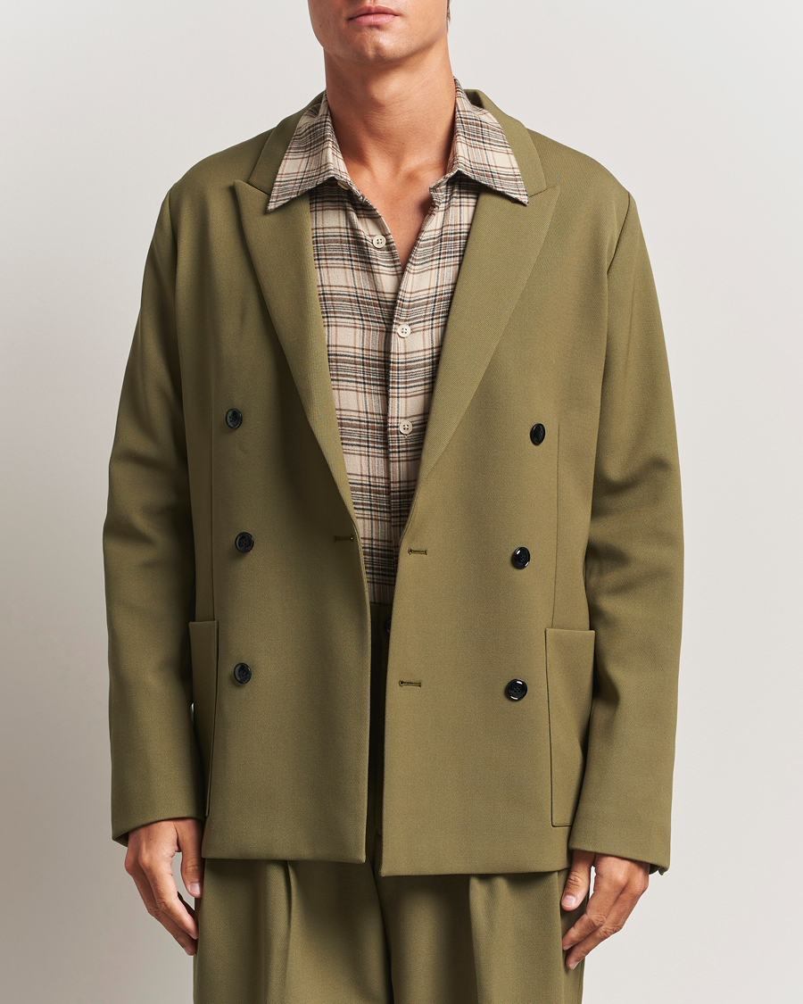 Herre | Blazere & jakker | NN07 | Jordin Wool Double Breasted Blazer Firene Green