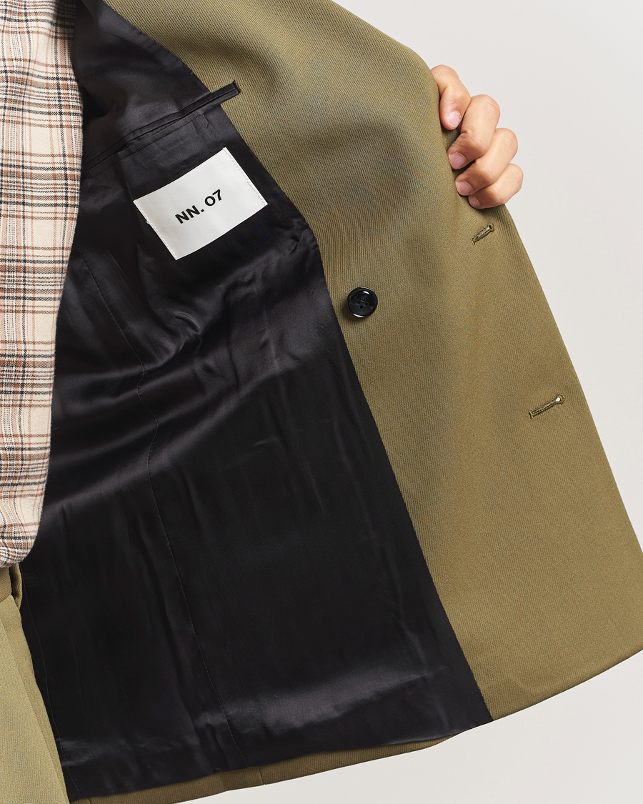 Herre | Blazere & jakker | NN07 | Jordin Wool Double Breasted Blazer Firene Green