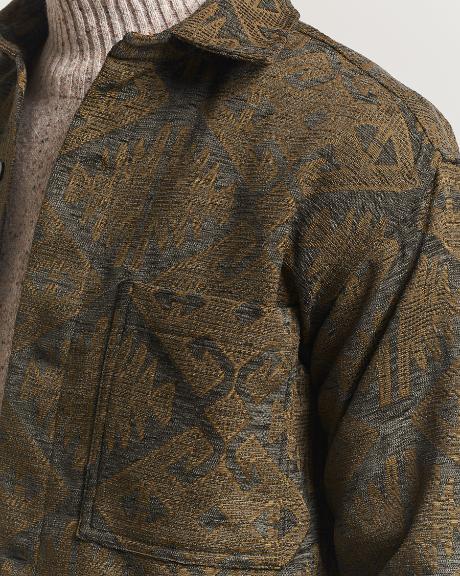 Herre | Skjorter | NN07 | Adwin Printed Overshirt Green Multi