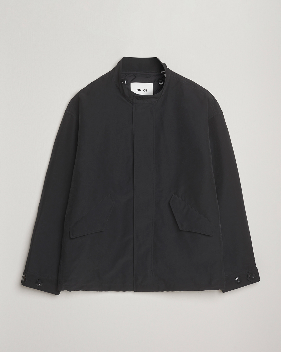 Herre | Jakker | NN07 | Sophus Nylon Bomber Jacket Black