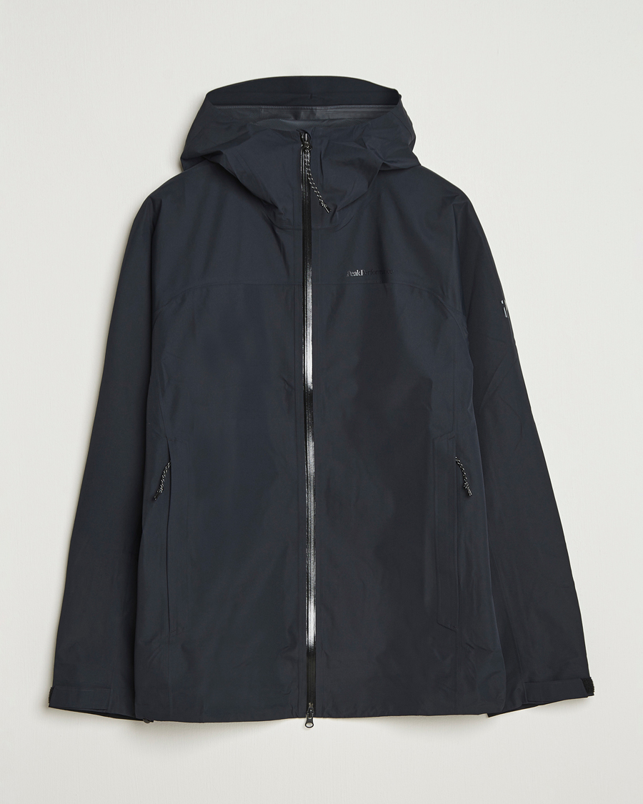 Herre | Jakker | Peak Performance | Treeline Shell Hooded Jacket Black