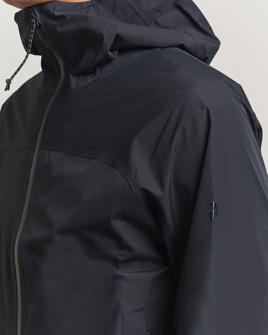 Herre | Jakker | Peak Performance | Treeline Shell Hooded Jacket Black
