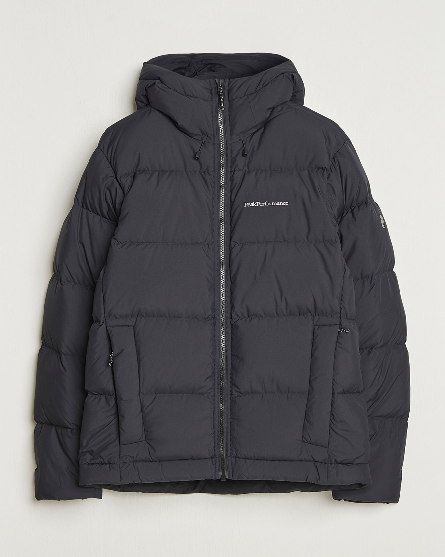 Herre | Jakker | Peak Performance | Rivel Down Hooded Jacket Black