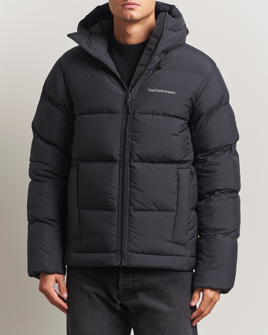 Herre | Jakker | Peak Performance | Rivel Down Hooded Jacket Black