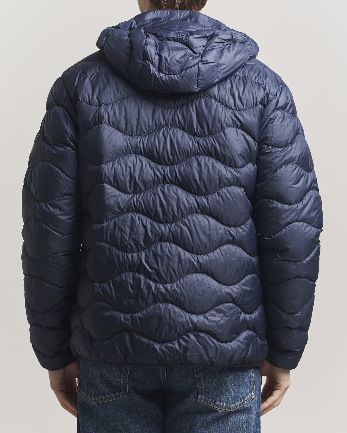 Herre | Jakker | Peak Performance | Helium Down Hooded Jacket Blue Shadow
