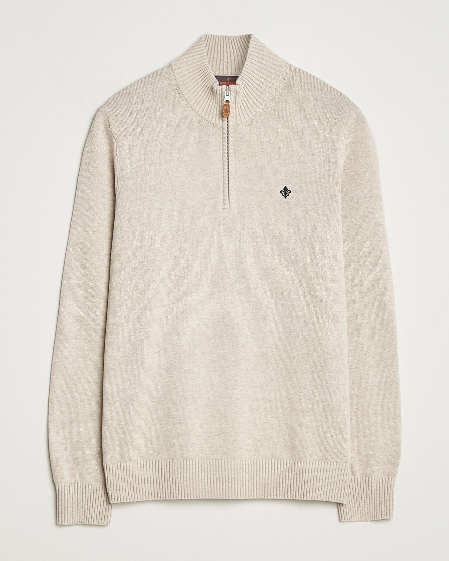 Herre | Trøjer | Morris | Darmon Half Zip Beige