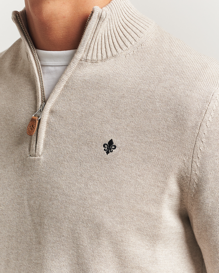 Herre | Trøjer | Morris | Darmon Half Zip Beige